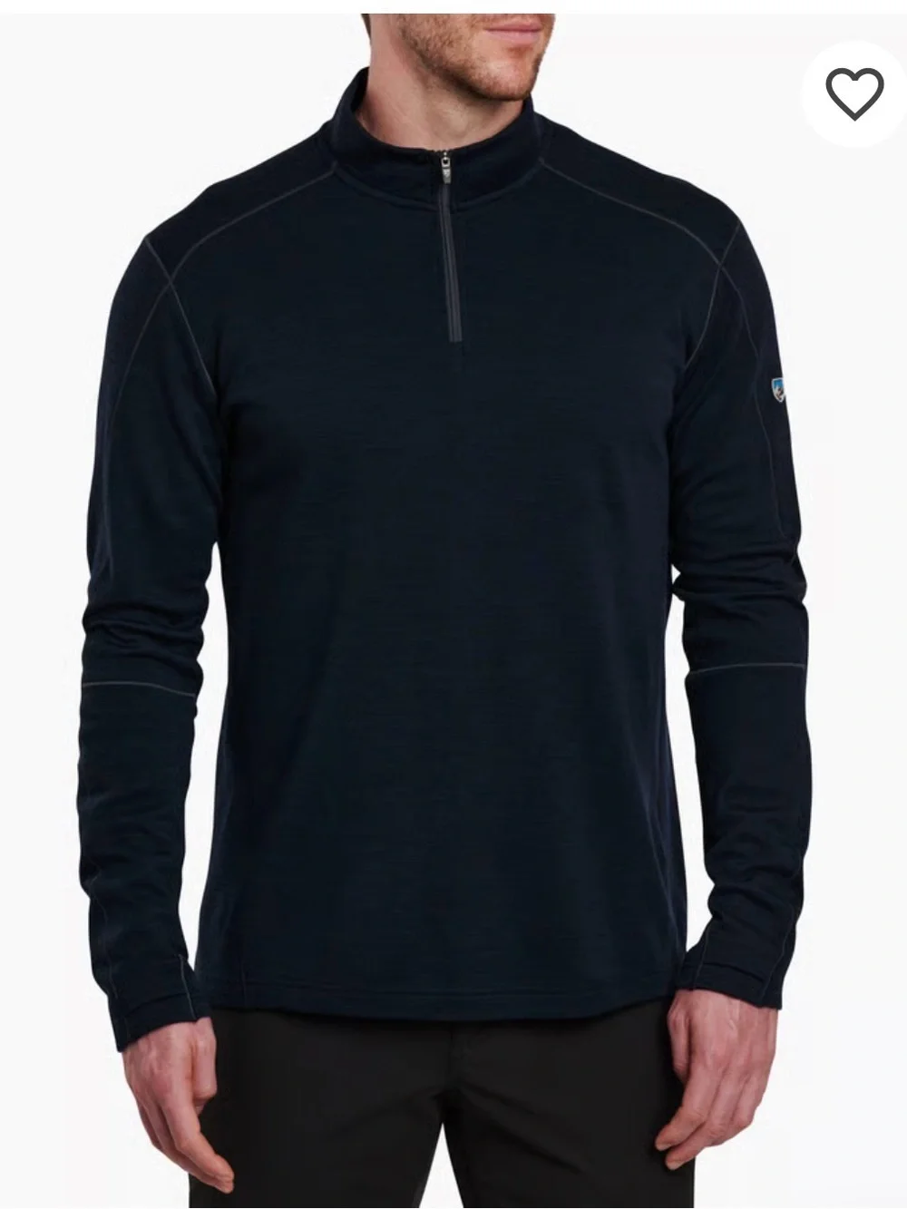 Kuhl Invigoratr Merino Wool 1/4 Zip Aeroknit Long Sleeve Size Large Mens